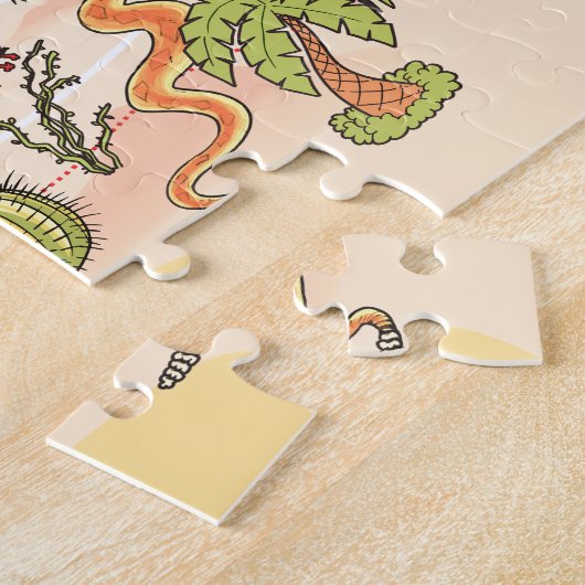 SoCal Jigzaag Puzzle Legpuzzel (Zijkant)