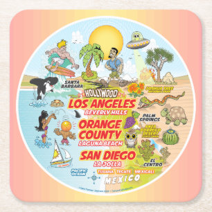 SoCal Kartonnen Onderzetters