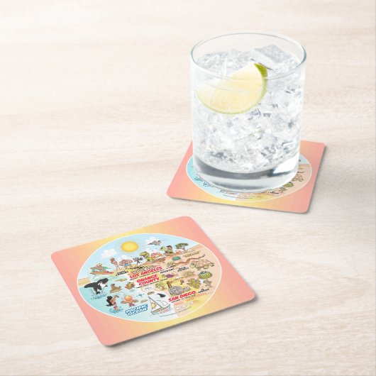 SoCal Kartonnen Onderzetters (Insitu)