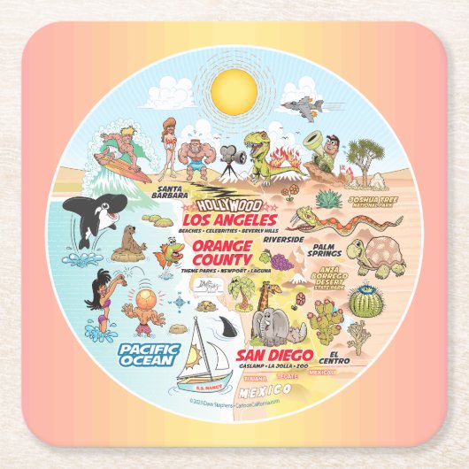 SoCal Kartonnen Onderzetters (Voorkant)
