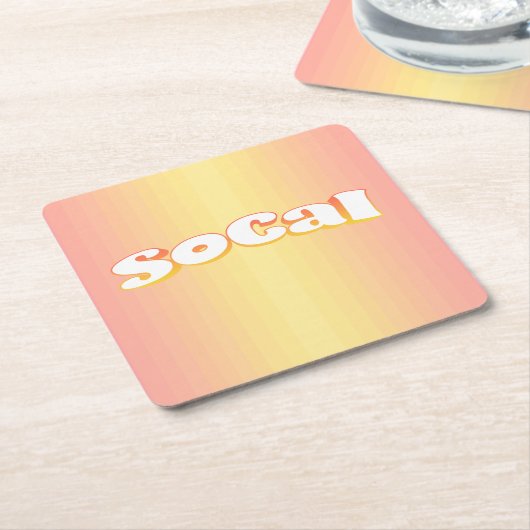 SoCal Kartonnen Onderzetters (Schuin)