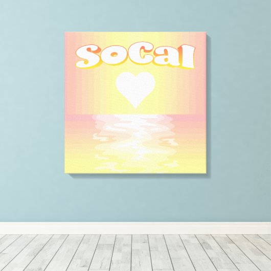 SoCal Love Canvas Afdruk (Insitu (Houten vloer))