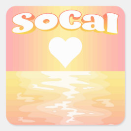 SoCal Love Square Sticker