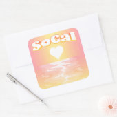 SoCal Love Vierkante Sticker (Envelop)