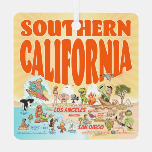 SoCal Metalen Ornament (Achterkant)