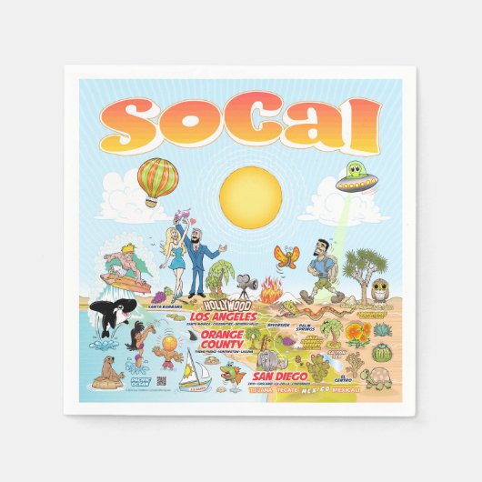 SoCal Napkins Servet (Voorkant)