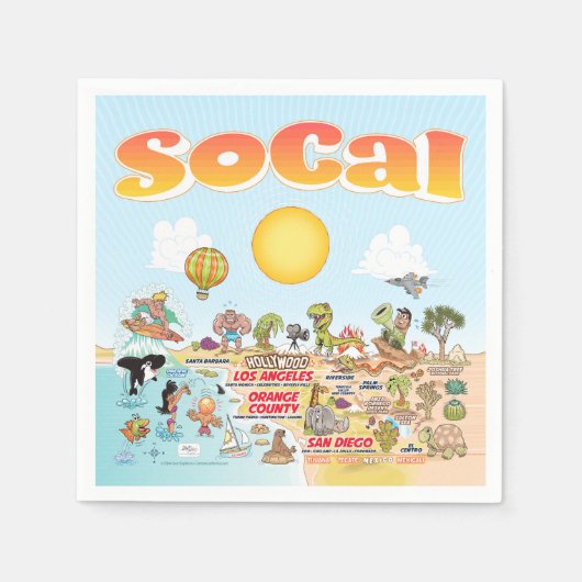 SoCal Napkins Servet (Voorkant)