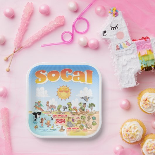 SoCal Papieren Bordje (Feest)