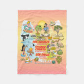 SoCal Paradise Fleece Deken (Voorkant)
