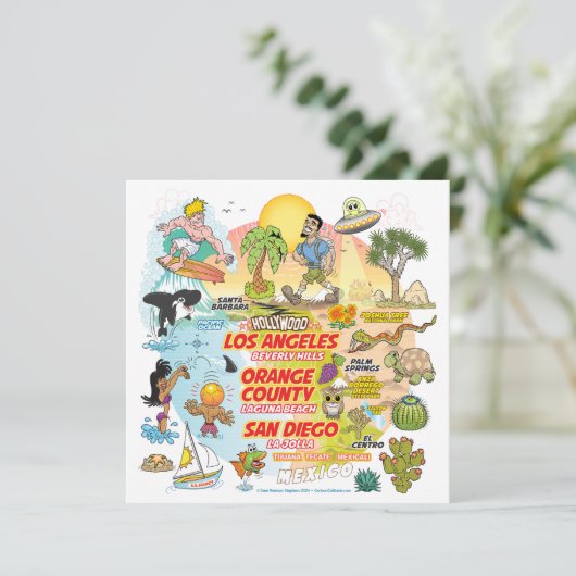 SoCal Paradise Kaart (Staand voorkant)