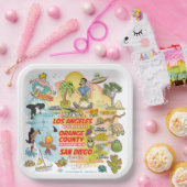 SoCal Paradise papieren Borden Bordje (Feest)
