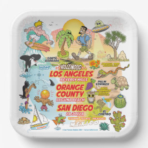 SoCal Paradise papieren Borden Bordje