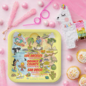 SoCal Paradise papieren Borden Papieren Bordje (Feest)