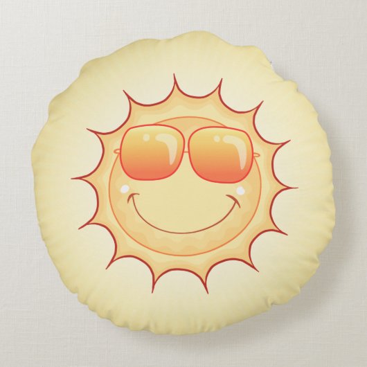 SoCal Poufs rondreis Rond Kussen (Achterkant)