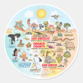 SoCal Ronde Sticker (Voorkant)