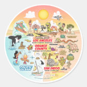 SoCal Ronde Sticker (Voorkant)