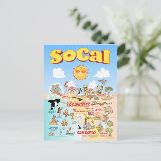 SoCal-scène Briefkaart (Staand voorkant)