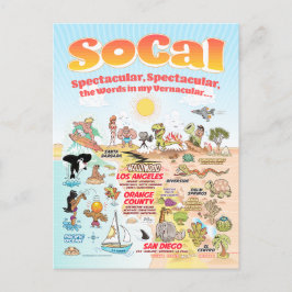 SoCal Scene-Briefkaart Briefkaart