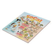 SoCal Scene Keramische Tegel Tegeltje (Zijkant)