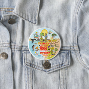 SoCal-scène Ronde Button 7,6 Cm