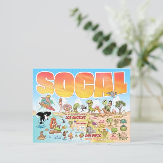 SoCal Souvenir Briefkaart (Staand voorkant)
