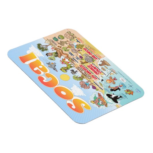 SoCal Souvenir Magnet Magneet (Rechterzijde)