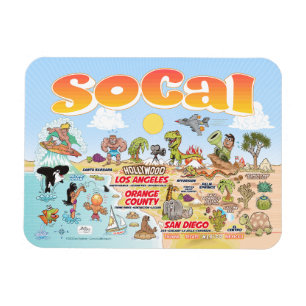 SoCal Souvenir Magnet Magneet