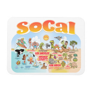 SoCal Souvenir Magnet Magneet
