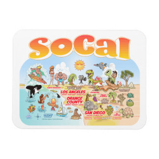 SoCal Souvenir Magnet Magneet