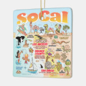 SoCal Square Keramisch Ornament (Links)