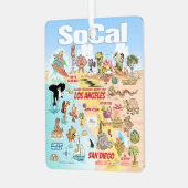 SoCal Square Metalen Ornament (Voorkant links)