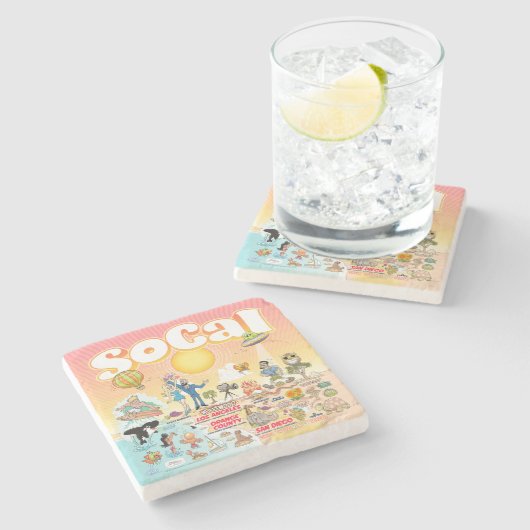 SoCal Stenen Onderzetter (Zijkant)