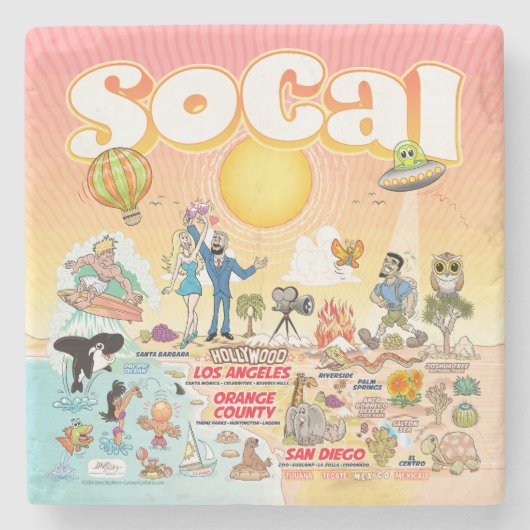 SoCal Stenen Onderzetter (Voorkant)