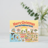 SoCal Sunset Aangepaste Kerstmis Briefkaart (Staand voorkant)