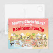 SoCal Sunset Aangepaste Kerstmis Briefkaart (Voorkant / Achterkant)