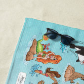 SoCal Sunset Beach Blanket Strandlaken (In situ)