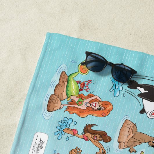 SoCal Sunset Beach Blanket Strandlaken (In situ)