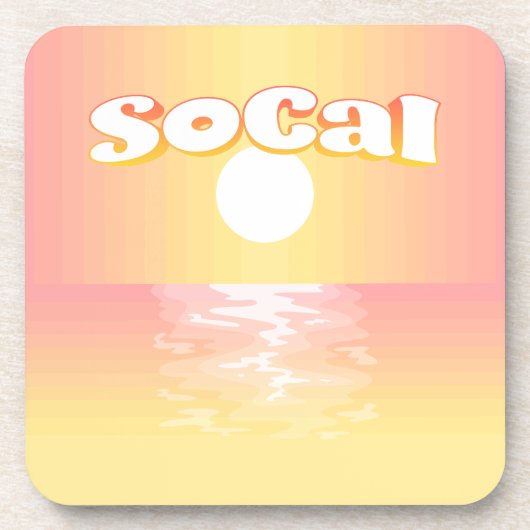 SoCal Sunset Bier Onderzetter (Voorkant)