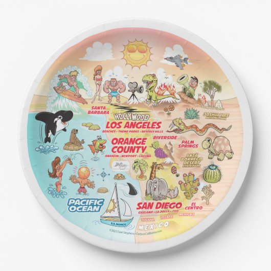 SoCal Sunset Bord (Voorkant)