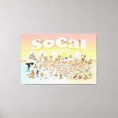 SoCal Sunset Canvas Afdruk (Voorkant)