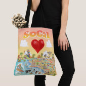 SoCal Sunset Canvas tas (Dichtbij)