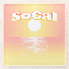 SoCal Sunset Glazen Onderzetter