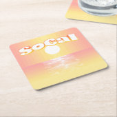 SoCal Sunset Kartonnen Onderzetters (Schuin)