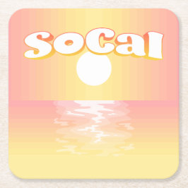 SoCal Sunset Kartonnen Onderzetters
