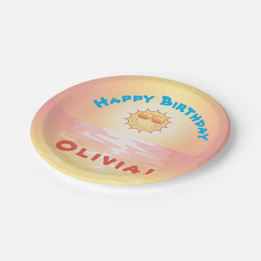 SoCal Sunset Papieren Bordje (Gekanteld)