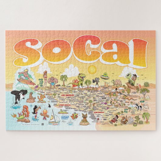 SoCal Sunset puzzel (Horizontaal)