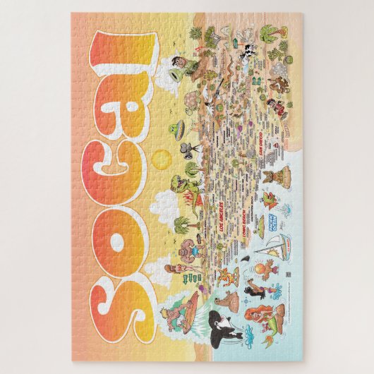 SoCal Sunset puzzel Legpuzzel (Verticaal)