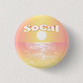 SoCal Sunset Ronde Button 3,2 Cm (Voorkant)