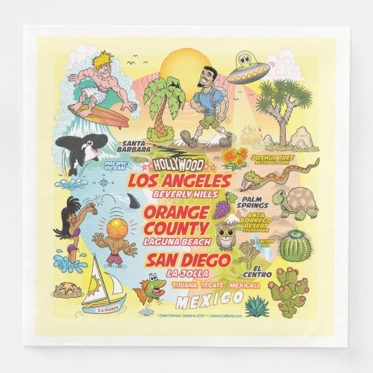 SoCal Sunset Servet (Voorkant)