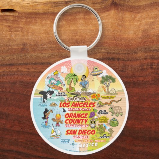 SoCal Sunset Sleutelhanger (Achterkant)